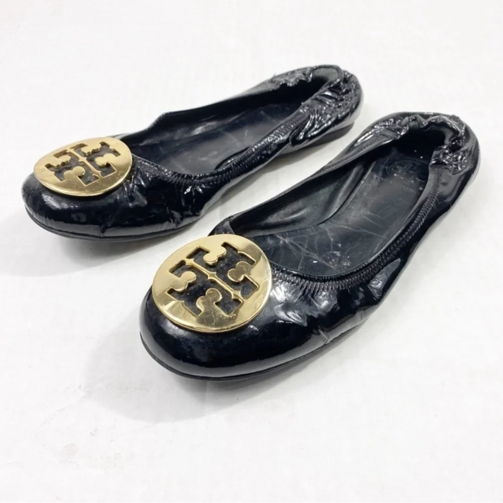 TORY BURCH Reva Patent Leather Ballet Flats
